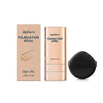 2pcsFoundation Stick, Light Skin Tone, Clear Concealer, Lightweight, Moisturizing, Silk-like, Non-caking, Natural Makeup Effect