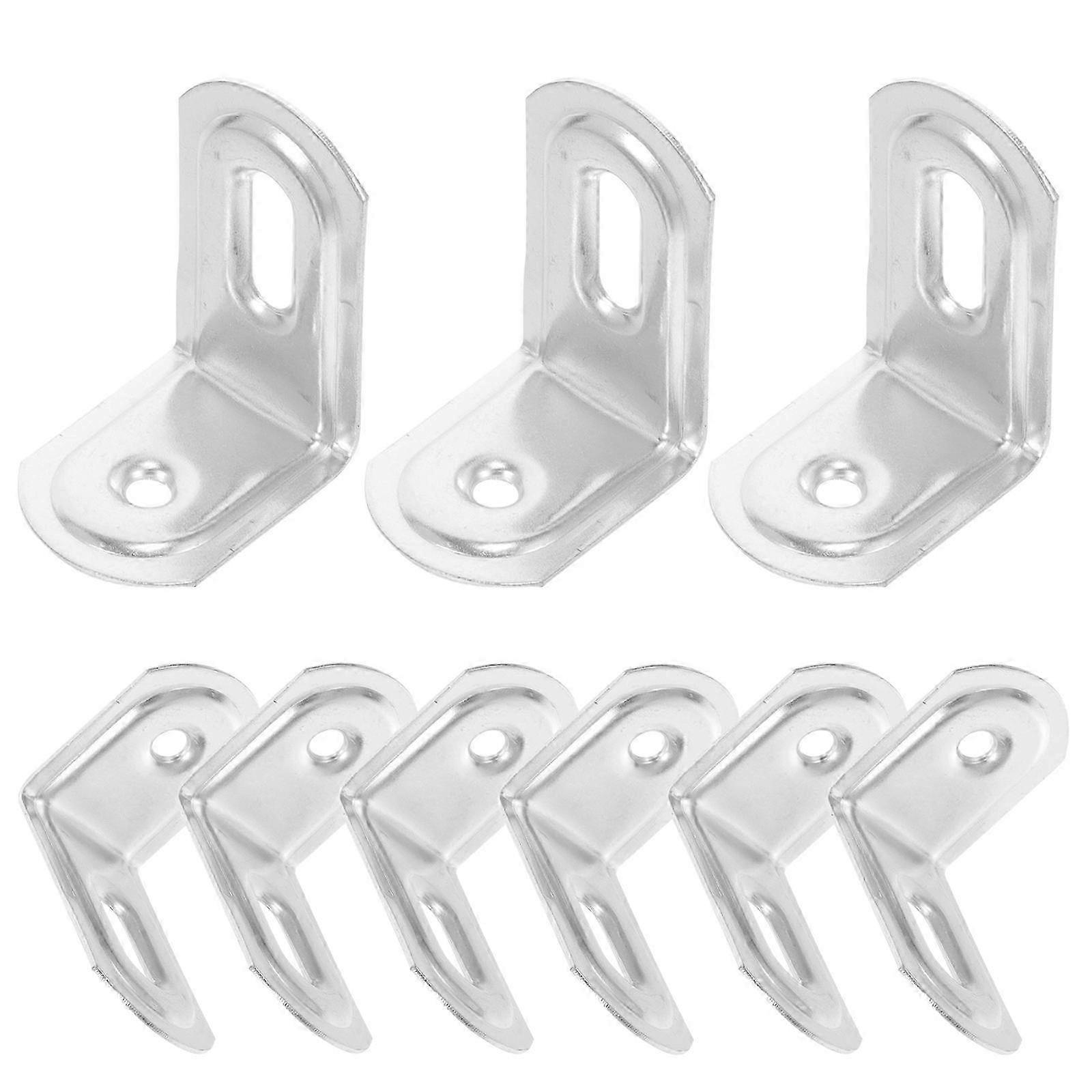 10pcs Corner Shelf Bracket Right Angle Internal Angle Bracket Cabinet Shelf Bracket
