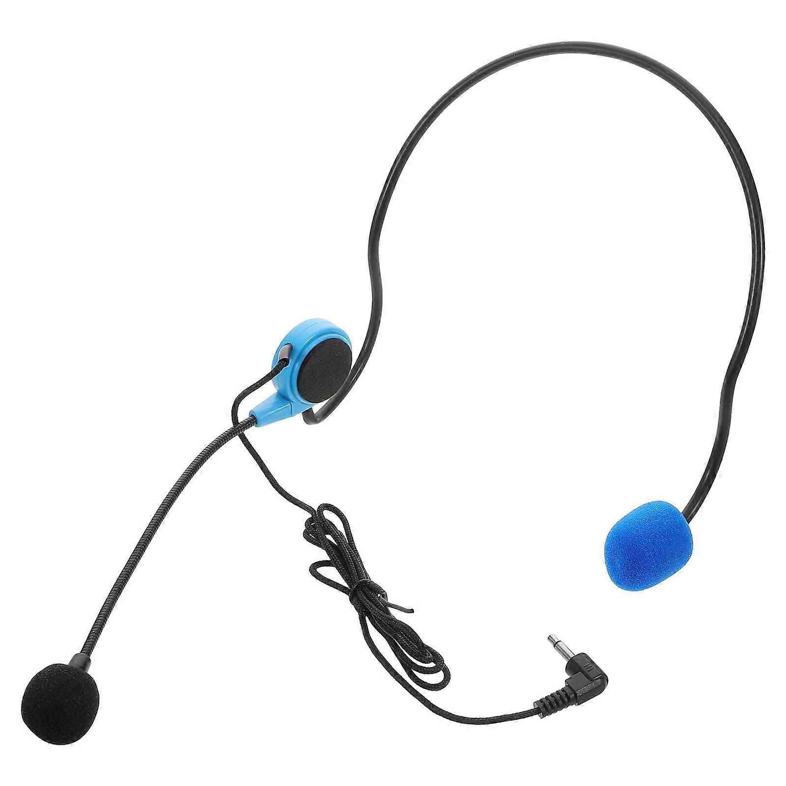 Headset Microphone For Speaking Recording Microphone Interviews Comfortable Adjustable Headband For Teaching Vlogging Interviewing