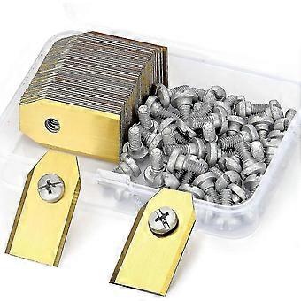 45 lames de remplacement pour Husqvarna / Automower / Gardena / Yardforce Robot Tondeuse à gazon, lames de couteau en titane - lames de rechange (3g - 0.75mm) - Sp High Qu