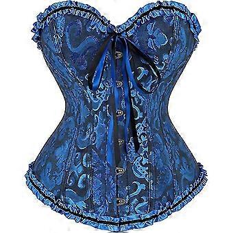 Women Lace Up Back Sexy Floral Corset For Women Lingerie Bustier Top Plus Size