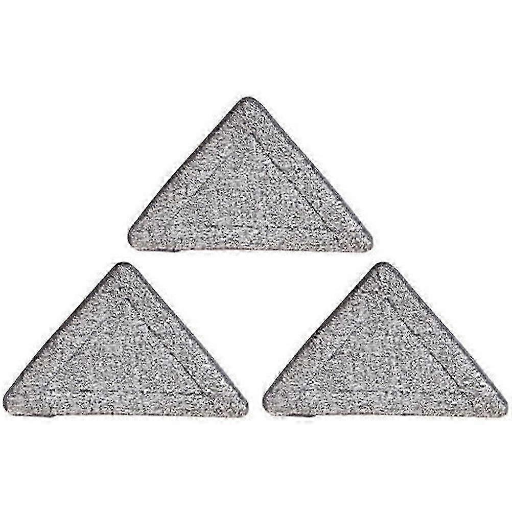 Microfiber Triangle Mop Pad Set - 3 Washable Floor Cleaning Replacement Heads