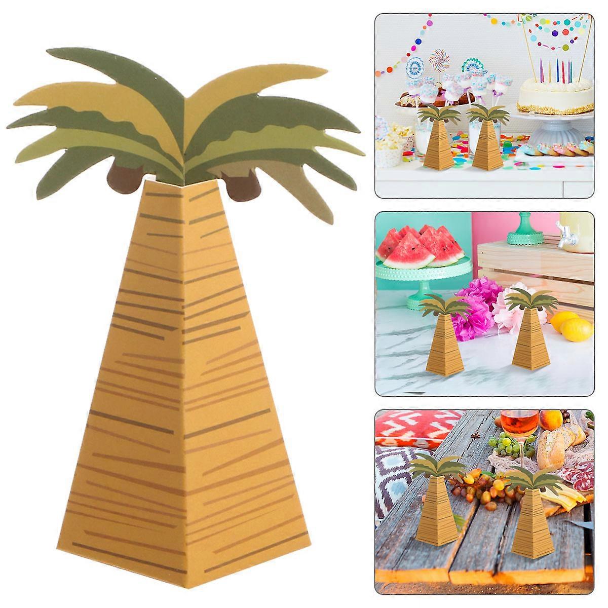 Creative Coconut Tree Shape Candy Boxes for Storage Candy 20Pcs Gift Boxes