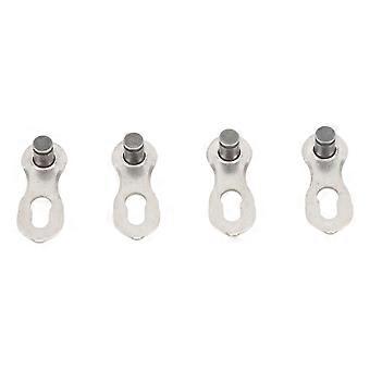 2 Pairs Bike Missing Link Alloy Steel Smoothing Edge Polished High Strength 10 Speed Quick Link for Repair Replacement