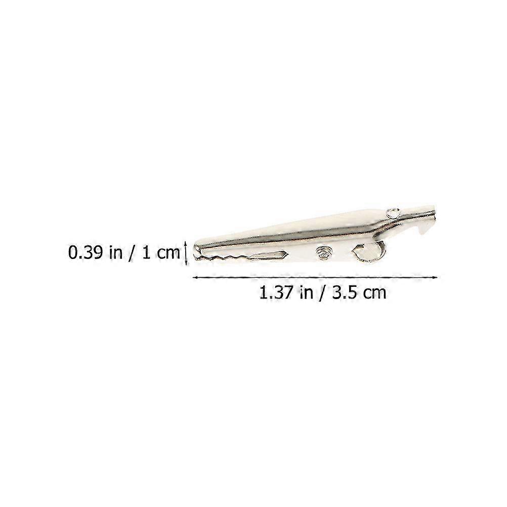 Practical Iron Clip Clamp compatible with Electric Test Lines 100Pcs