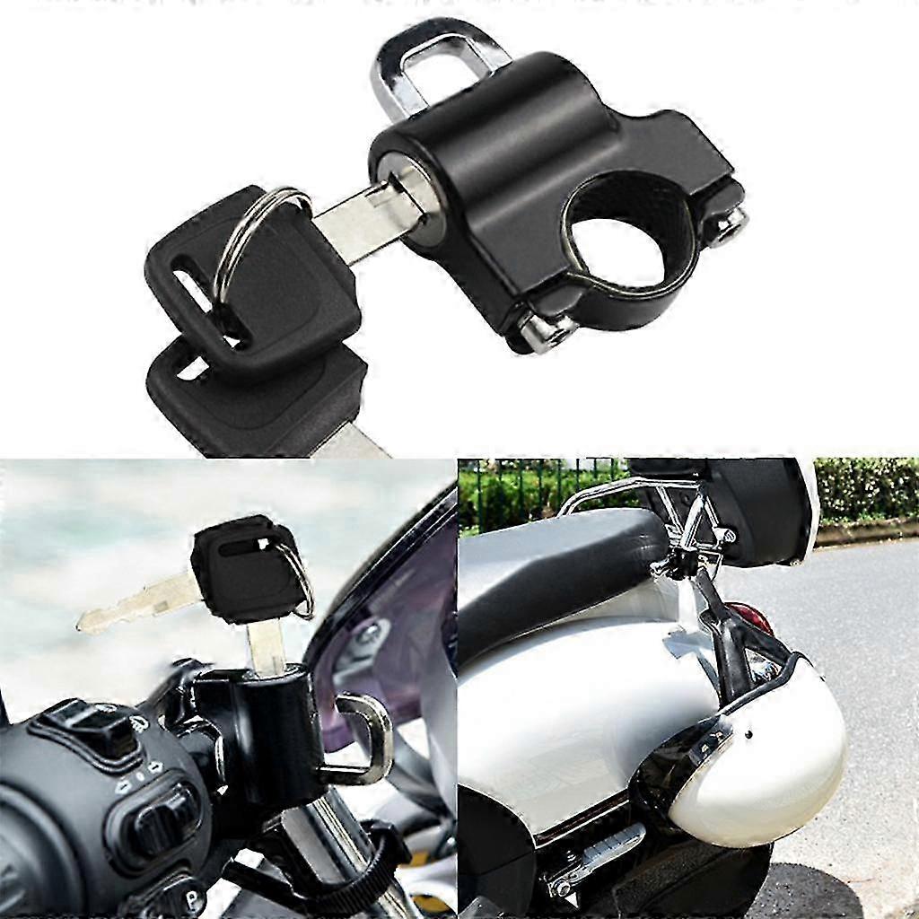 Motorcycle Lock with 2 Keys 22 28mm Hanging Hook compatible with Bikes