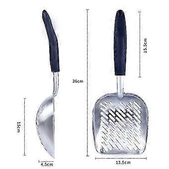 Deep-Well Aluminum Litter Scoop