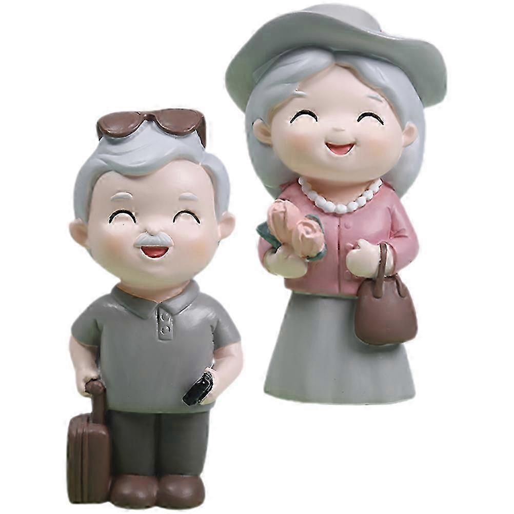 Resin Elderly Pair Figurine Collection