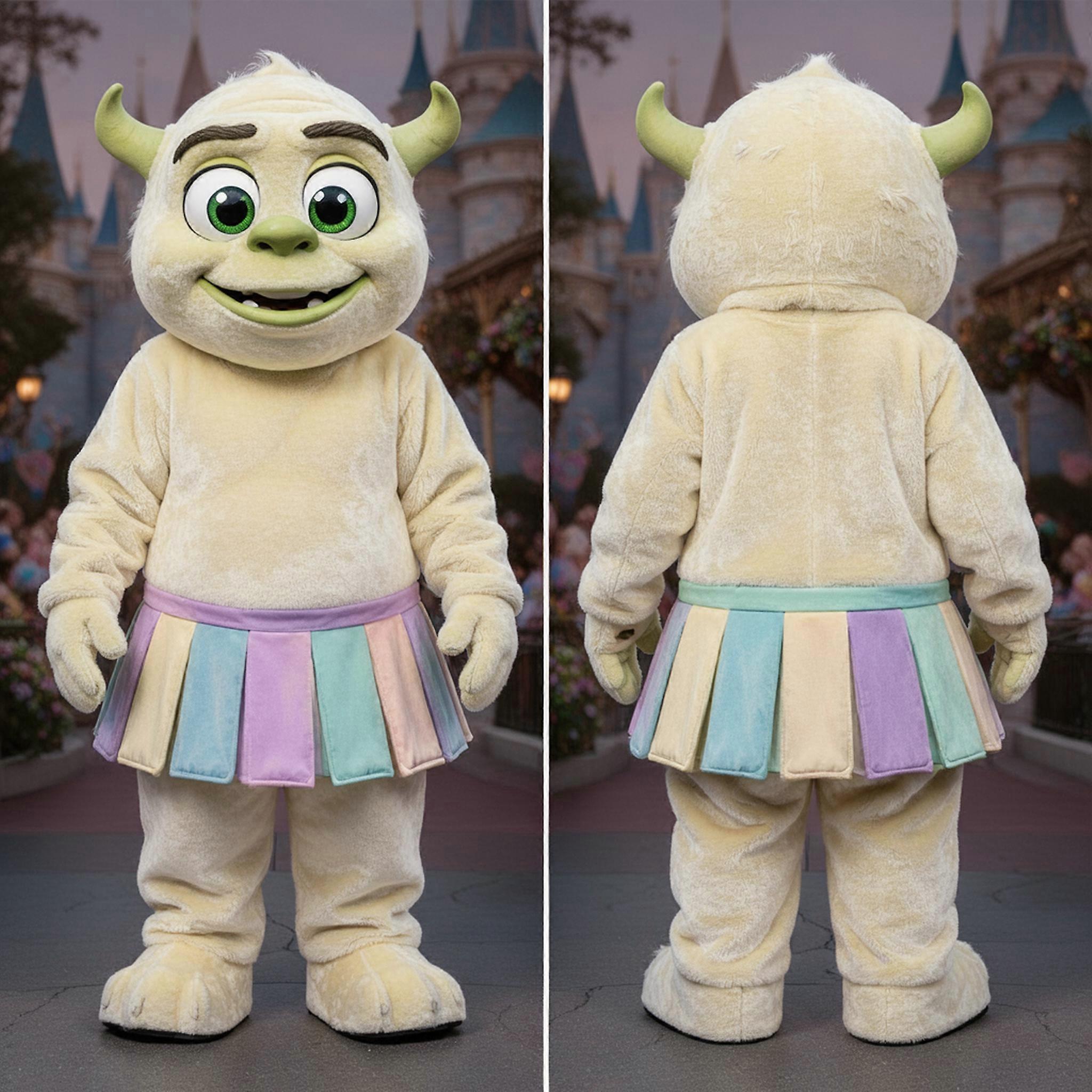 MASTICOT Cream Colored Whimsical Ogre Mascot