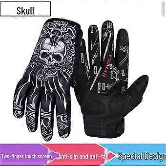 Lishi Men's Summer Skull Cycling Gloves