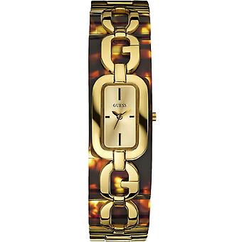 Guess g-seil Quarz Analog Frau Uhr mit Edelstahl Armband In vergoldet W13588L1