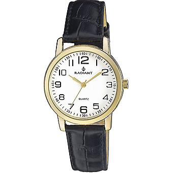 Radioso nuovo grande quarzo analogico uomo orologio con RA281607 Cowskin Bracelet