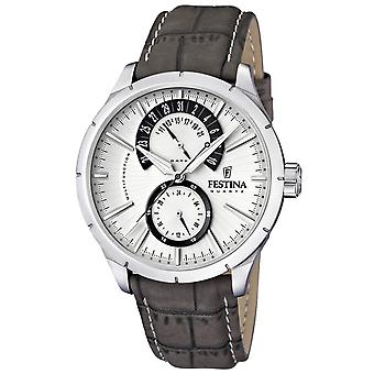 Festina cab.ace.cor.esf.bl/ne. Quartz Analog Men's Watch with Cowhide Bracelet F16573/2
