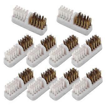 Steel Wire Nail Drill Brush for Nail Cleaner Tool with 30Pcs Brushes