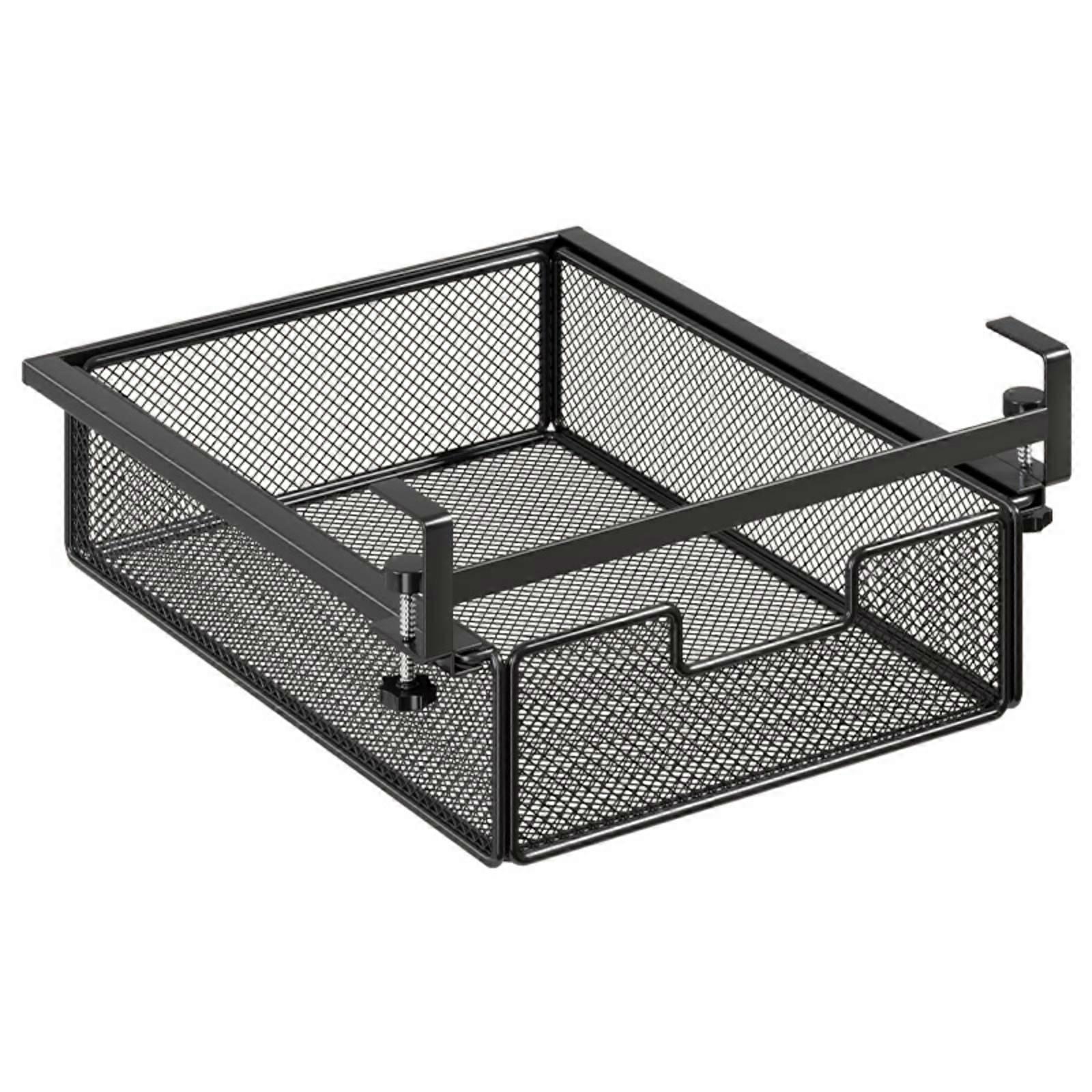 Under-Desk Hanging Storage Basket Adjustable for Students
