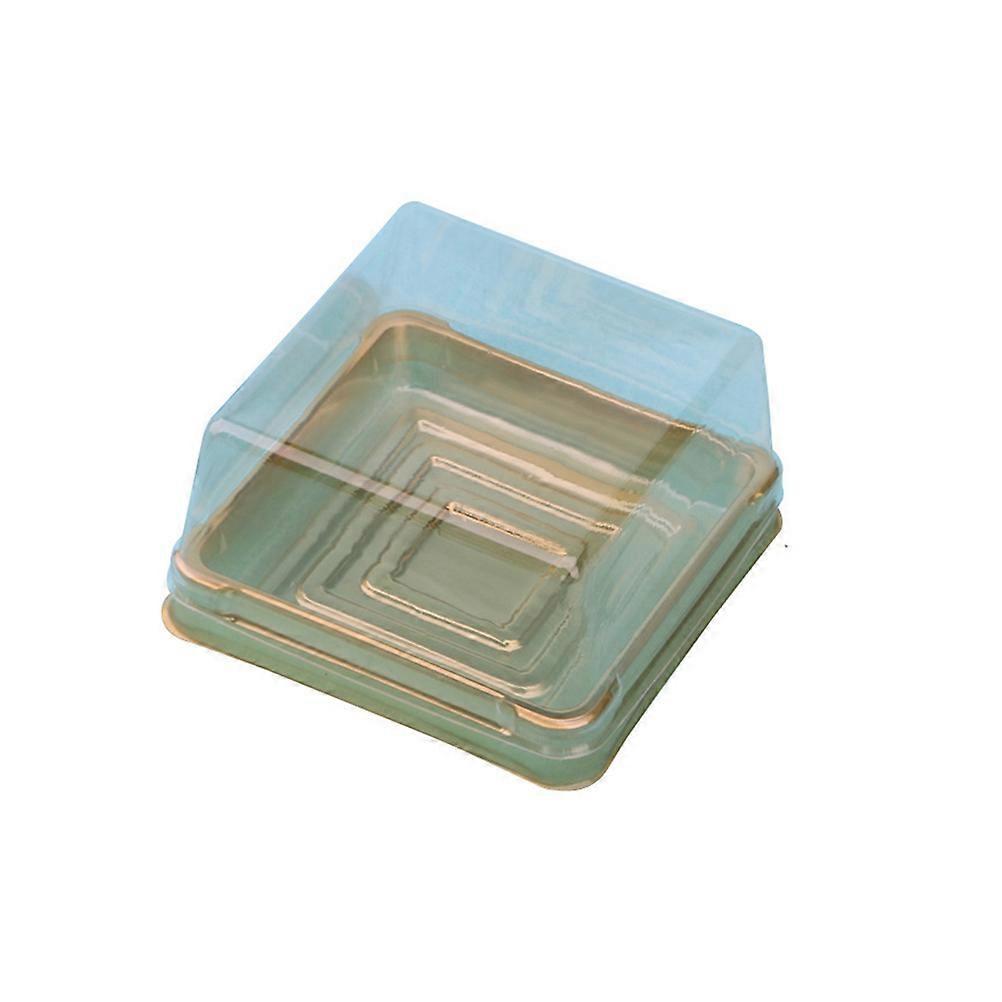 Food Storage Moon Cake Tray Boxes compatible with Packaging 50Pcs Transparent Plastic Boxes