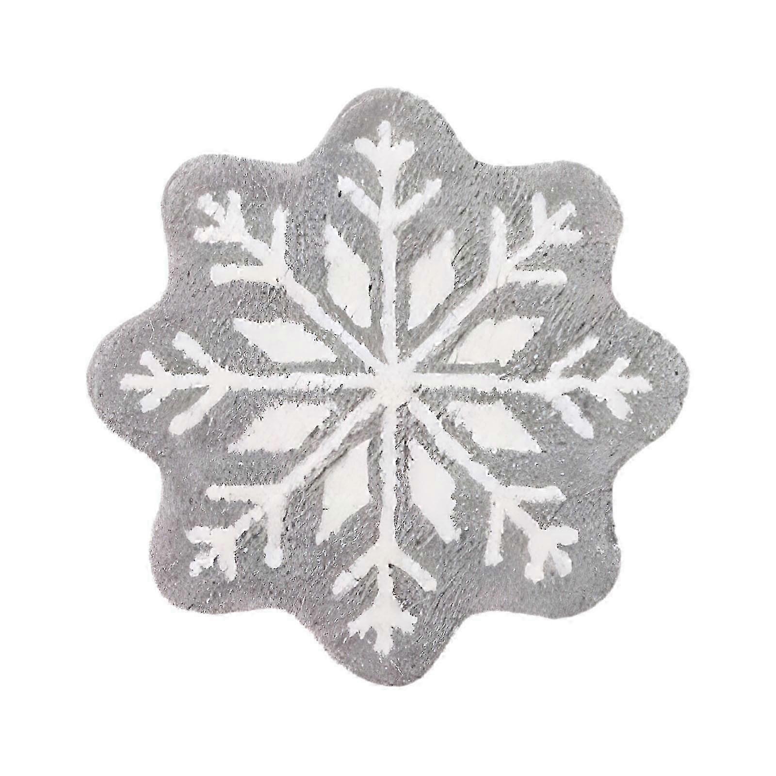 60x60cm Festive Snowflake Non-Slip Bath Mat