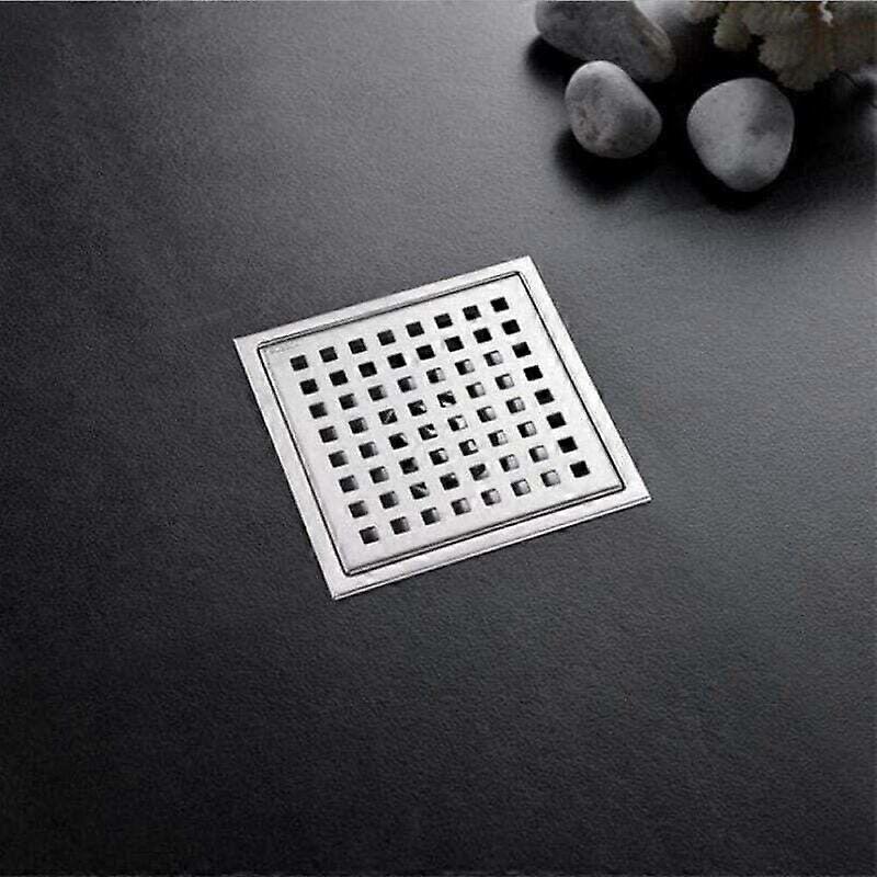 Anti-Backflow Square Drain 15cm SS