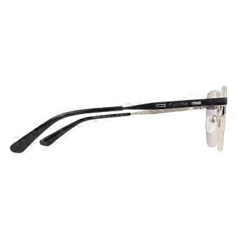 Calvin Klein CK25100S N 002 Full Rim Matte Black On Dark Ruthenium Silver Unisex Square Sunglasses UV3 Original