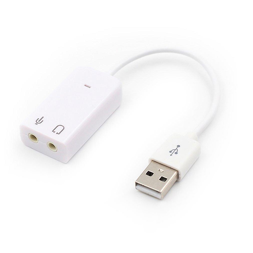 External Usb Sound Card 7.1 Adapter Usb To 3d Virtual Sound Audio Headset Microphone 3.5mm Jack For Laptop Pc Notebook