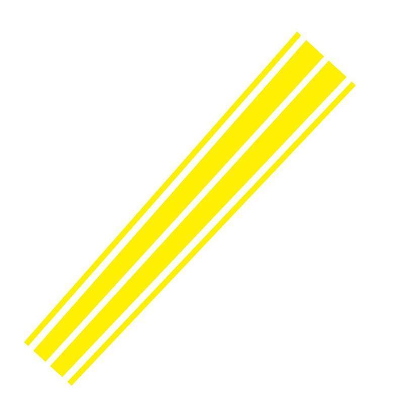 120X20x0.5cm Yellow Vehicle Decals 1 Set Stripe Auto Car Hood Engine Covers Styling Decorative Hood