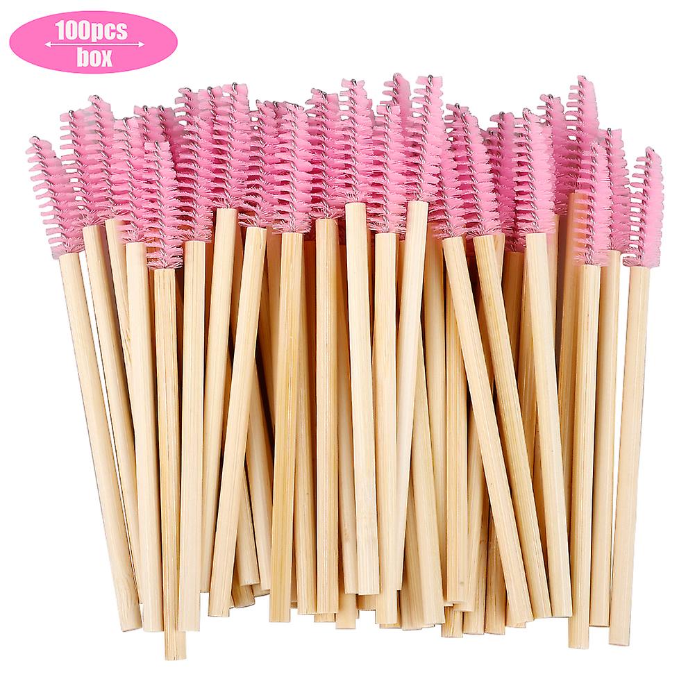 50/100pcs /set Disposable Bamboo Handle Cmascara Wands Applicator Brushe