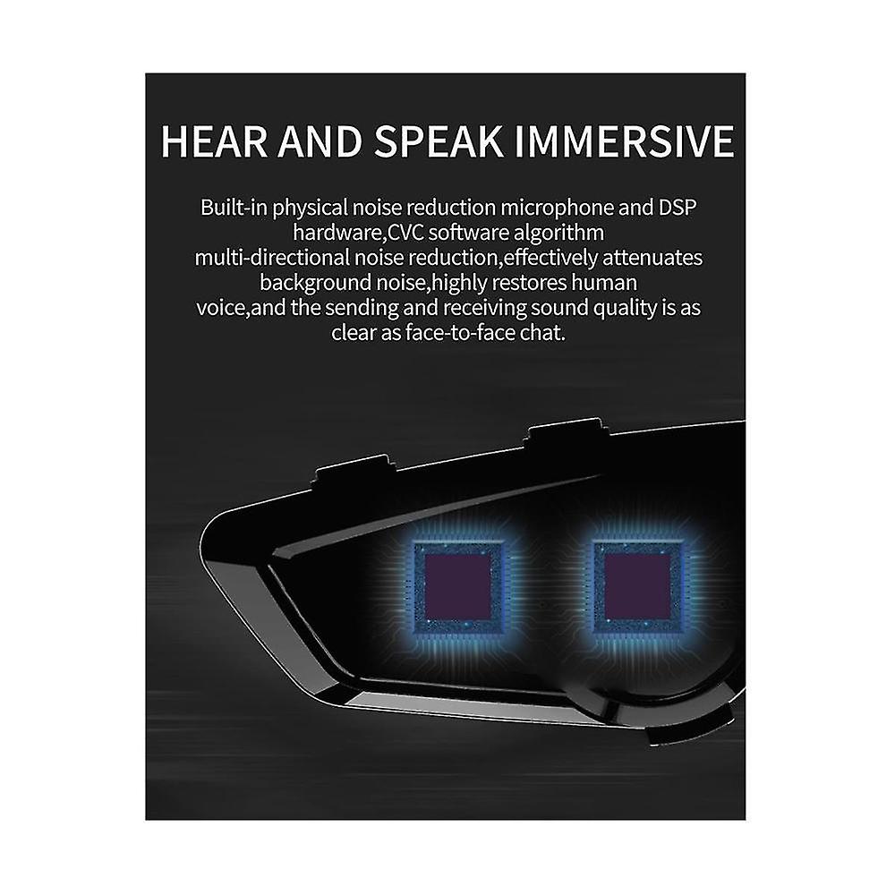 Motorcycle Riding Helmet Bluetooth Headset Hard Label Built-in Intercom And Music Sharing Function