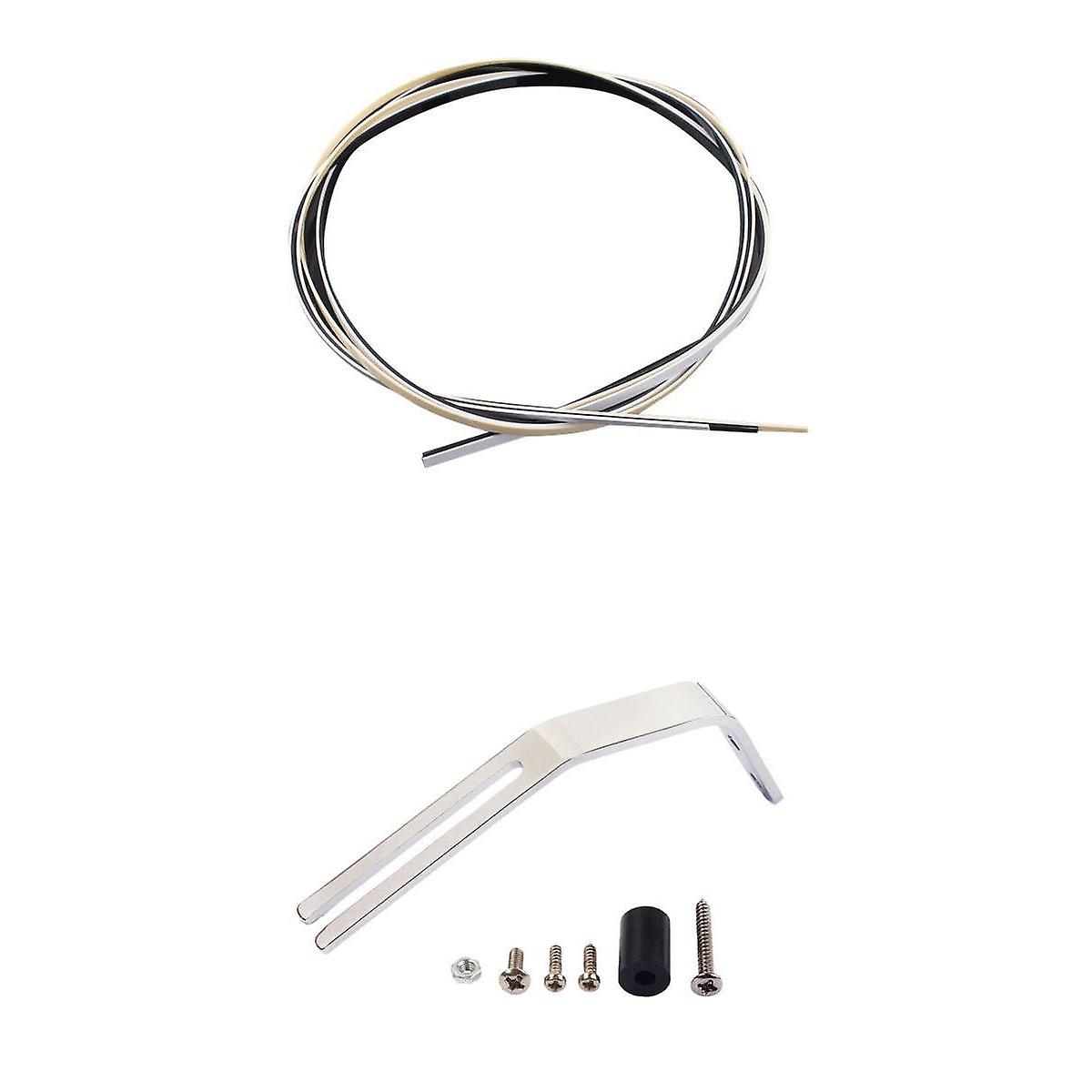 Scratch Plate Support Guitar Pickguard+3 Pcs Guitar Binding Purfling Strips