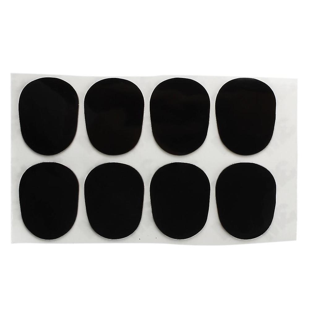 8 Patches Pads Cushions Nozzle For Saxophone 0.8mm Black