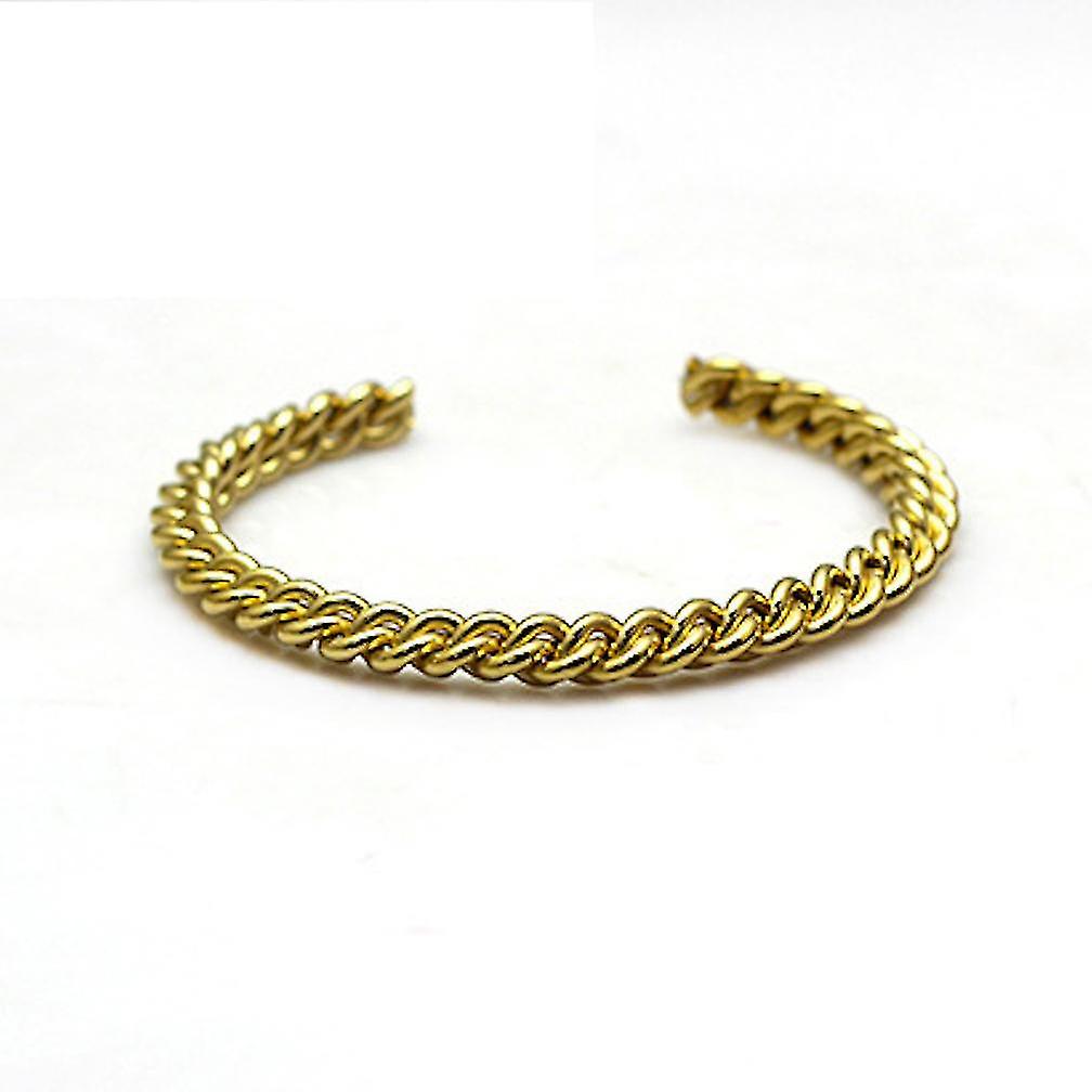 Three-thread Twist Open-end Titanium Steel Bracelet