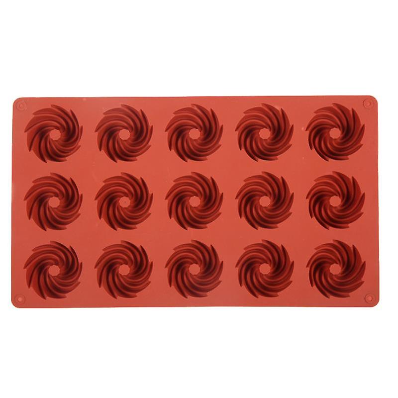Silicone Cookie Mold Swirl Chocolate Baking Mould Oven Freezer Safe 15 Cavities