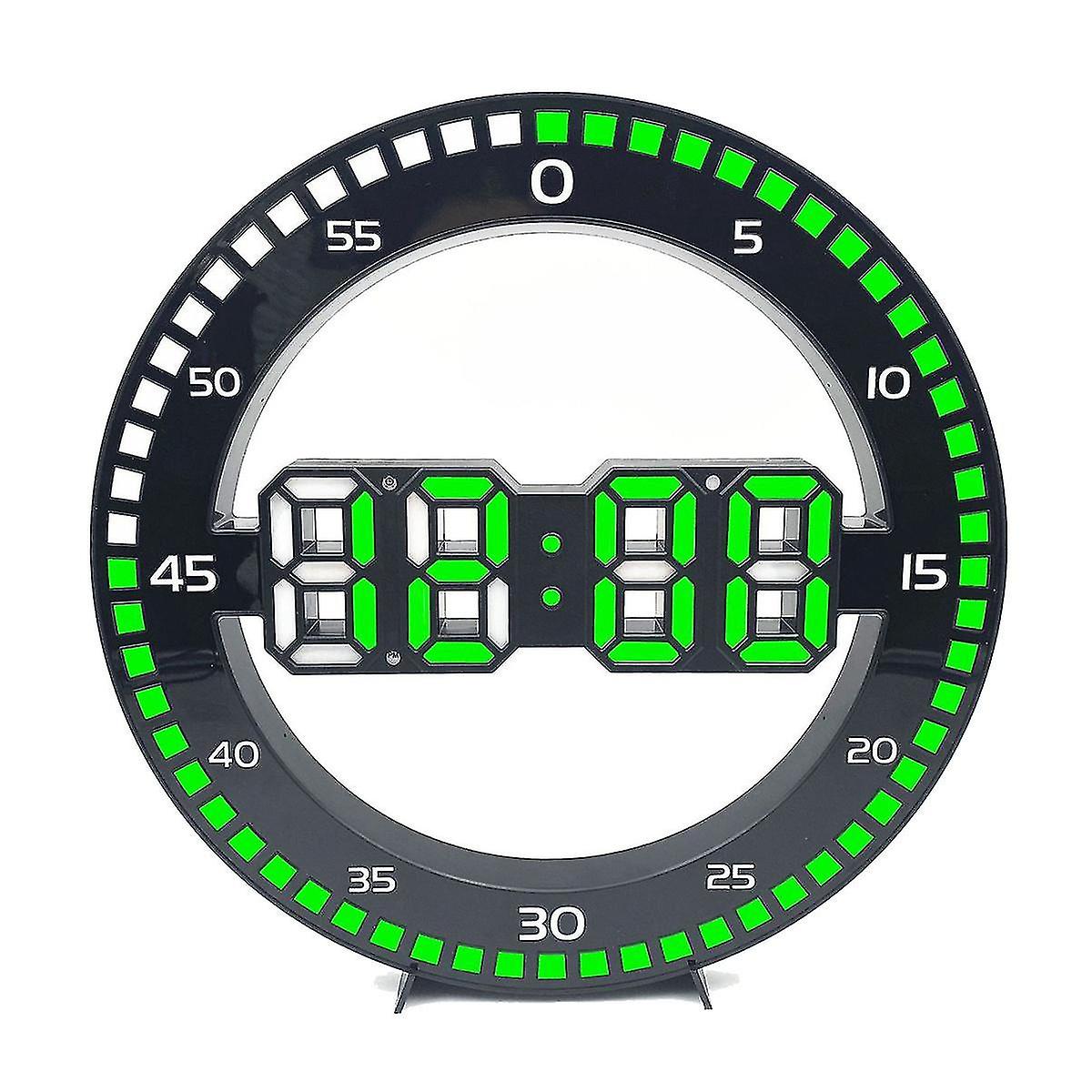 Living Room Wall Clock 3d Led Portable Wall Clock Electronic Clock Portable Screen With Jumping Sec