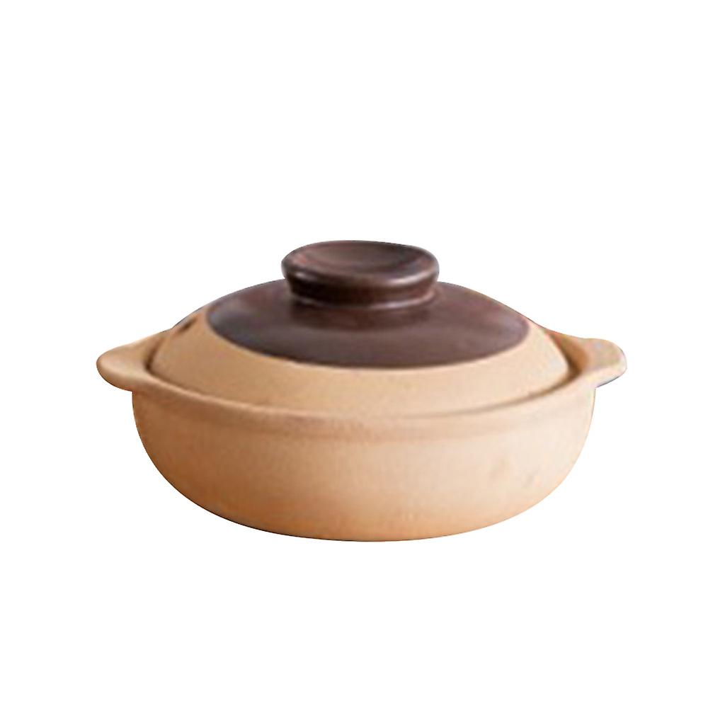 Unglazed Ceramic Material Casserole Open Flame High Temperature Resistant Pots
