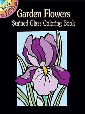 Mini Garden Flowers Stained Glass Coloring Book
