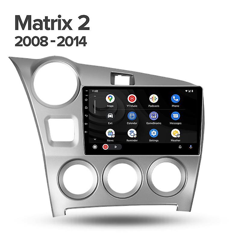 Wireless CarPlay Android Auto Radio for Toyota Matrix 2 E140 2008 -2014 Car Multimedia GPS autoradio