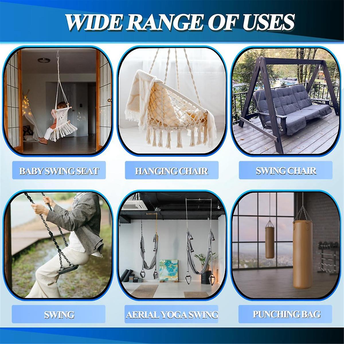 VICTAC Heavy Duty Eye Bolts 16mm Thick, 250kg Load Capacity Concrete