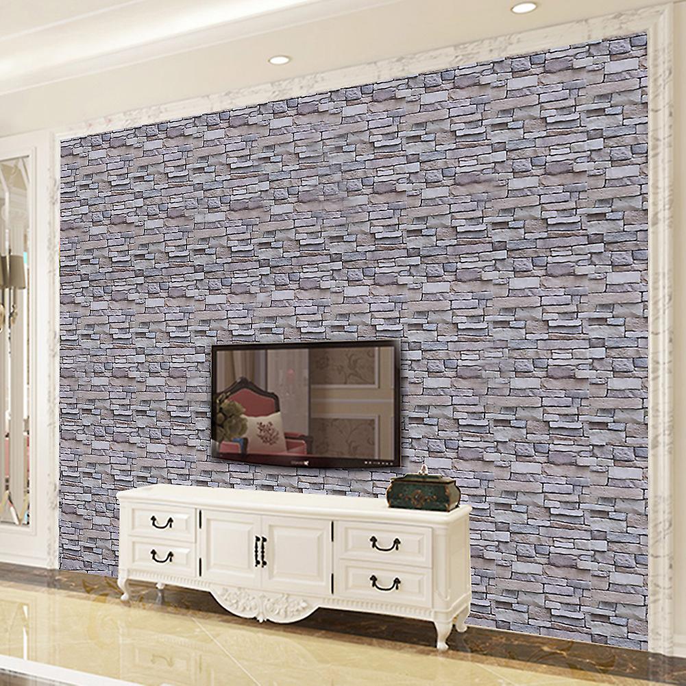 Self-Adhesive 3D Brick Pattern Wallpaper 45x100cm PVC Stick