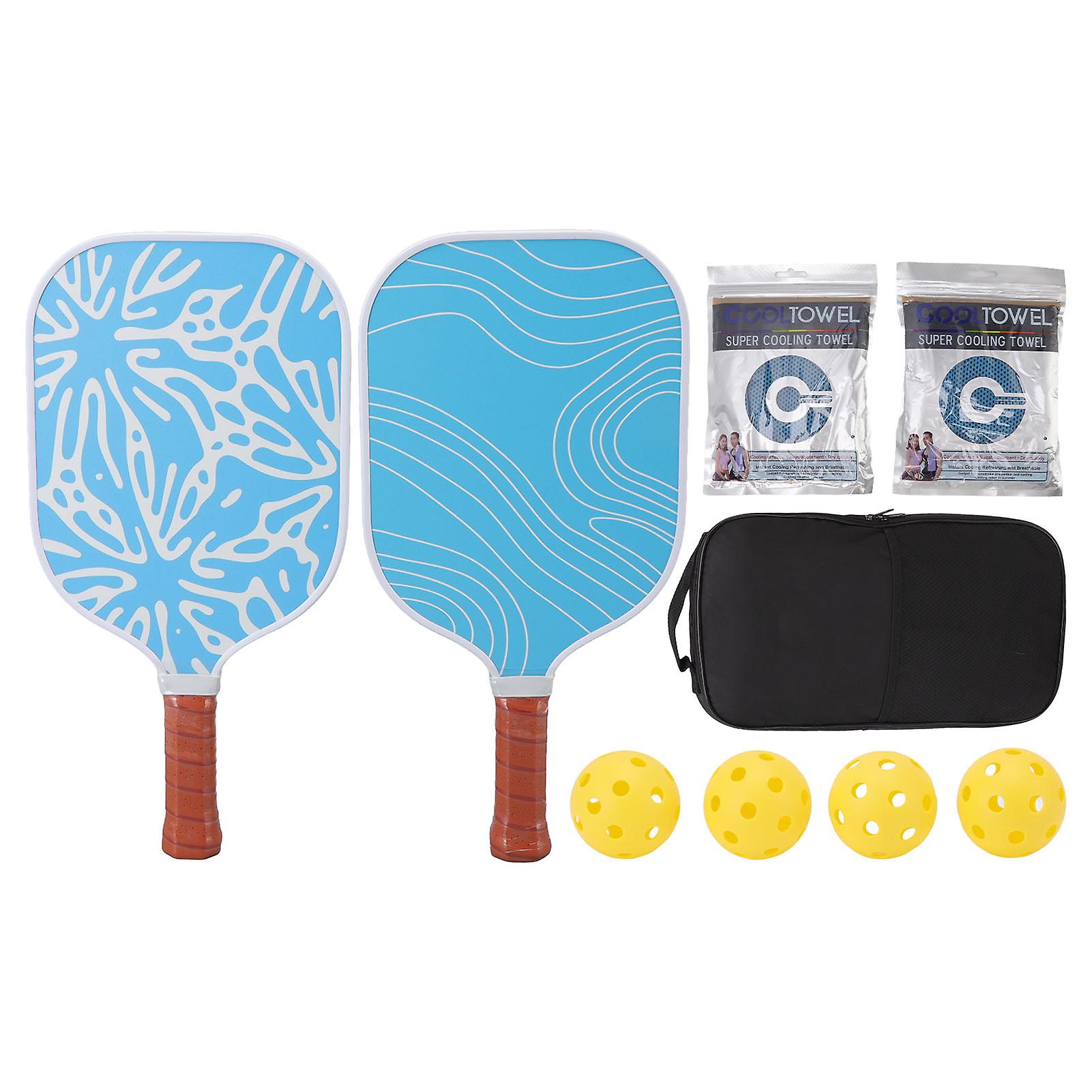 Fiberglass Surface Pickleball Paddle, Complete Set with Storage Bag, Bright Color, Lightweight and Durable for Professional Matches