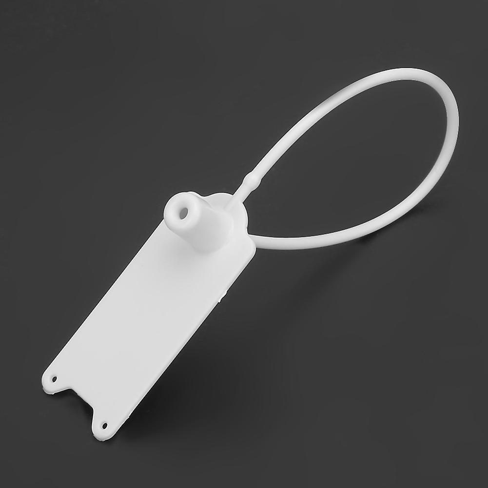 100Pcs 195mm White Disposable Self-Locking Cable Zip Ties