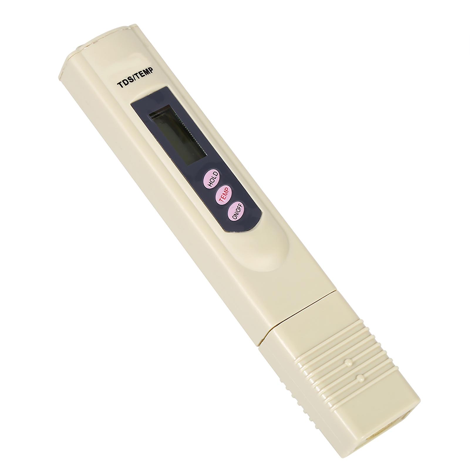 Digital LCD Water Quality Testing Pen Purity Filter TDS Meter Tester 0‑9999 PPM Temp Grey