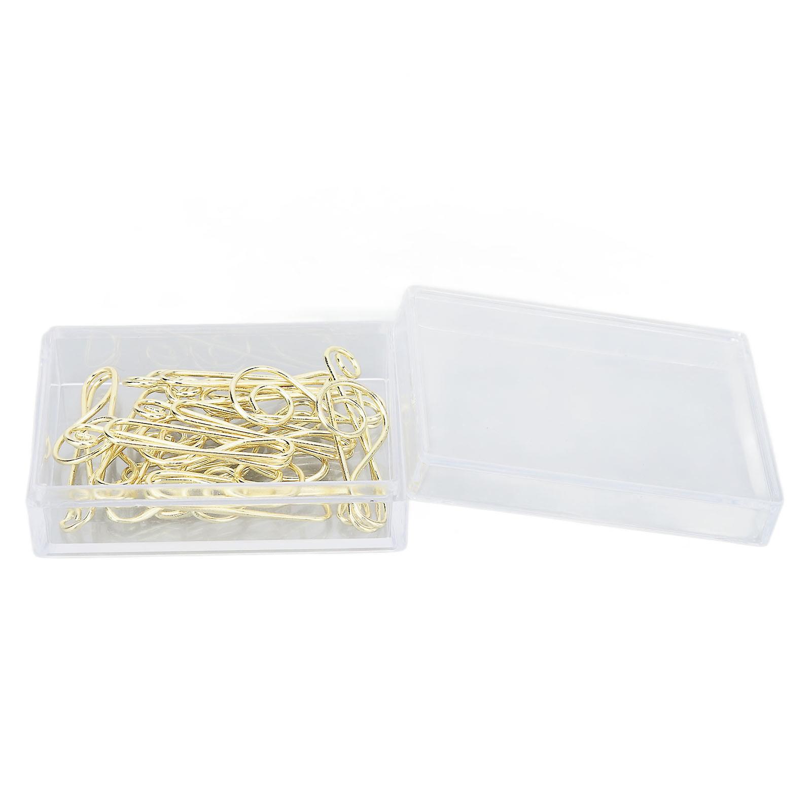 Durable Paper Clips, Smooth Surfaces Prevent Snags Or Marks, Practical Reliable For Office Home School, Note Shape Corrosion Resistant 100Pcs