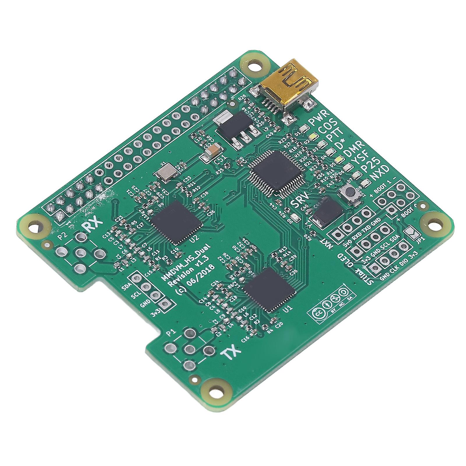 MMDVM Hotspot Board Duplex 2 Antenna Kit Green PCB for Raspberry Pi