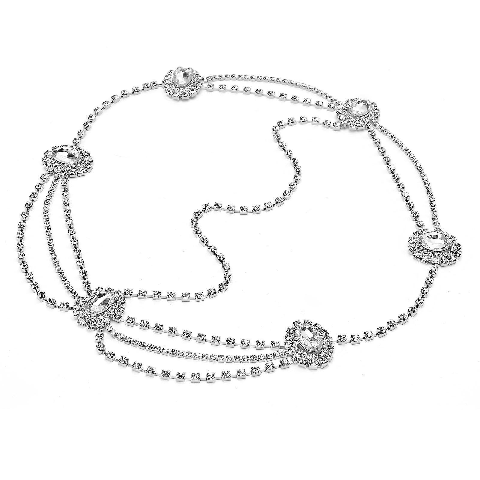 ファッション女性ヘッドチェーンビンテージヘッドピースヘッドバンドウェディングガールヘアアクセサリー