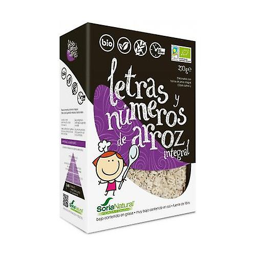 Brown Rice Letters and Numbers 250 g