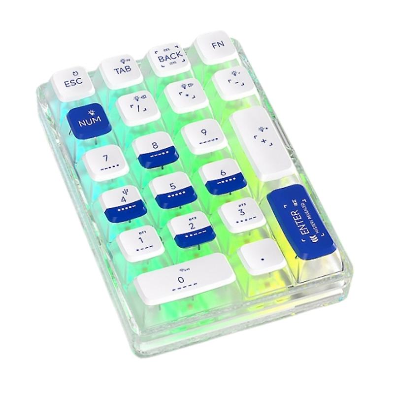 Wireless Number Pad 21 Keys Numeric Keypad Wireless Mini Keyboard for Laptop