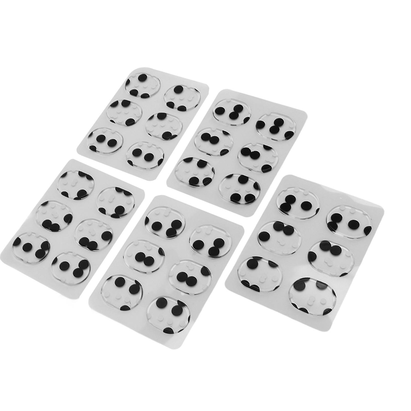 30Pcs Drum Dampener Gels Oval Shape Soft Safe Silicone Durable Easy to Use Drum Silencers for Cymbals Instruments 