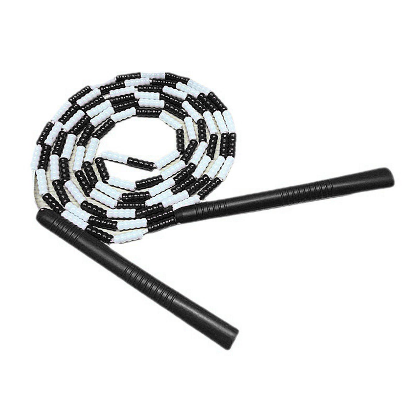 Jump Rope Plastic Flexible Adjustable Soft Wire Skipping Workout Training Tool for Home Gym Black