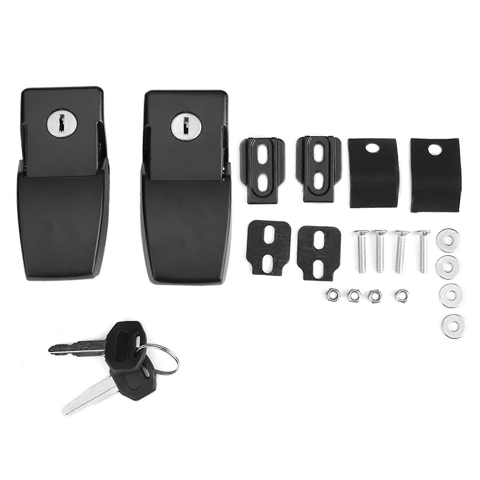 Anti-theft hood latch lock kit with keys for Jeep Wrangler JK 07-17