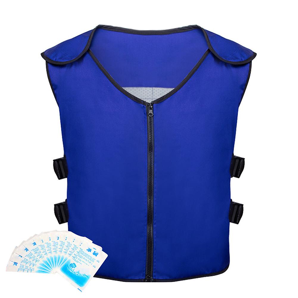 Summer Cooling Vest Ice Pack Vest Waterproof Cooling Jacket for Outdoor Hiking