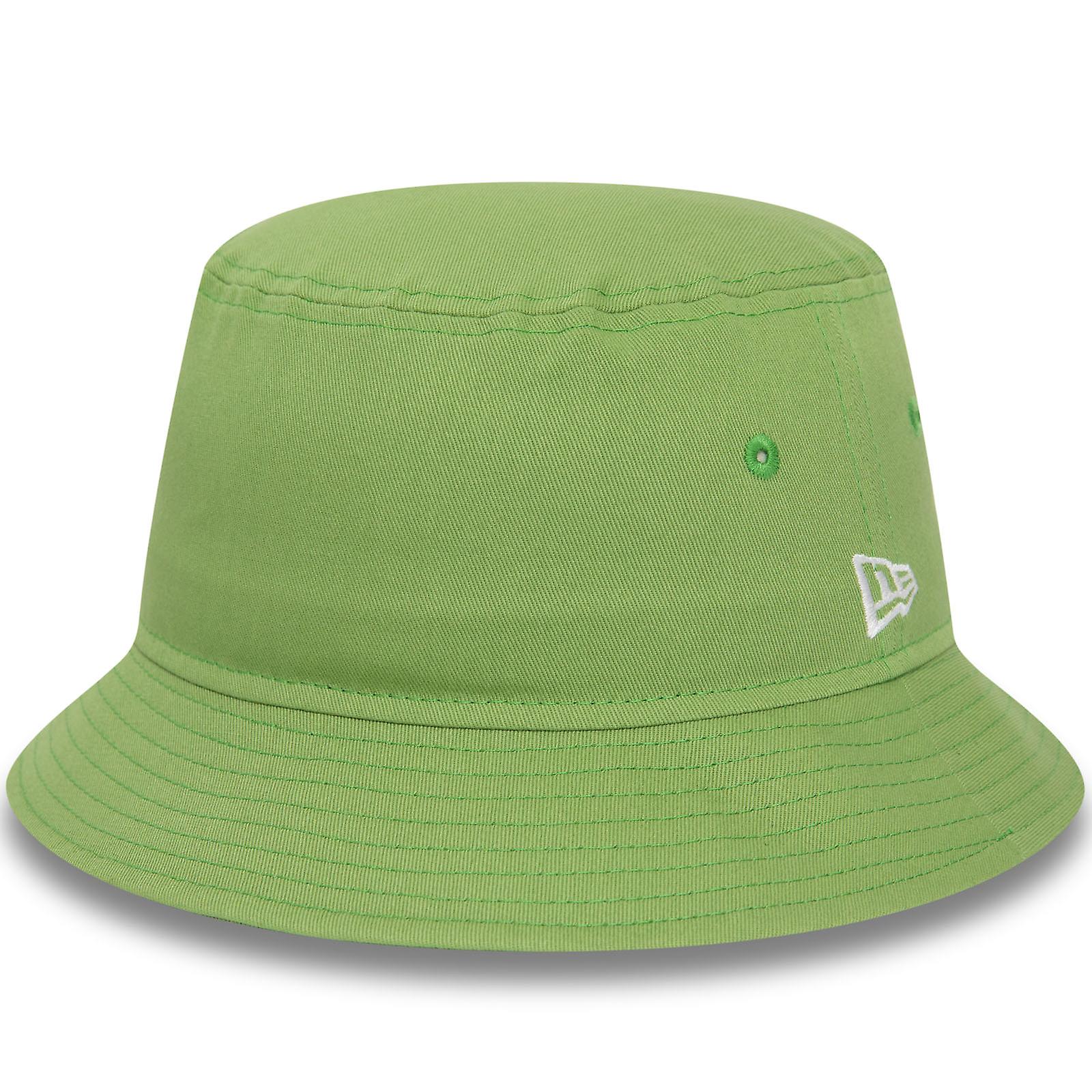 New Era Mens Essentials Tapered All Round Visor Summer Bucket Hat - Green